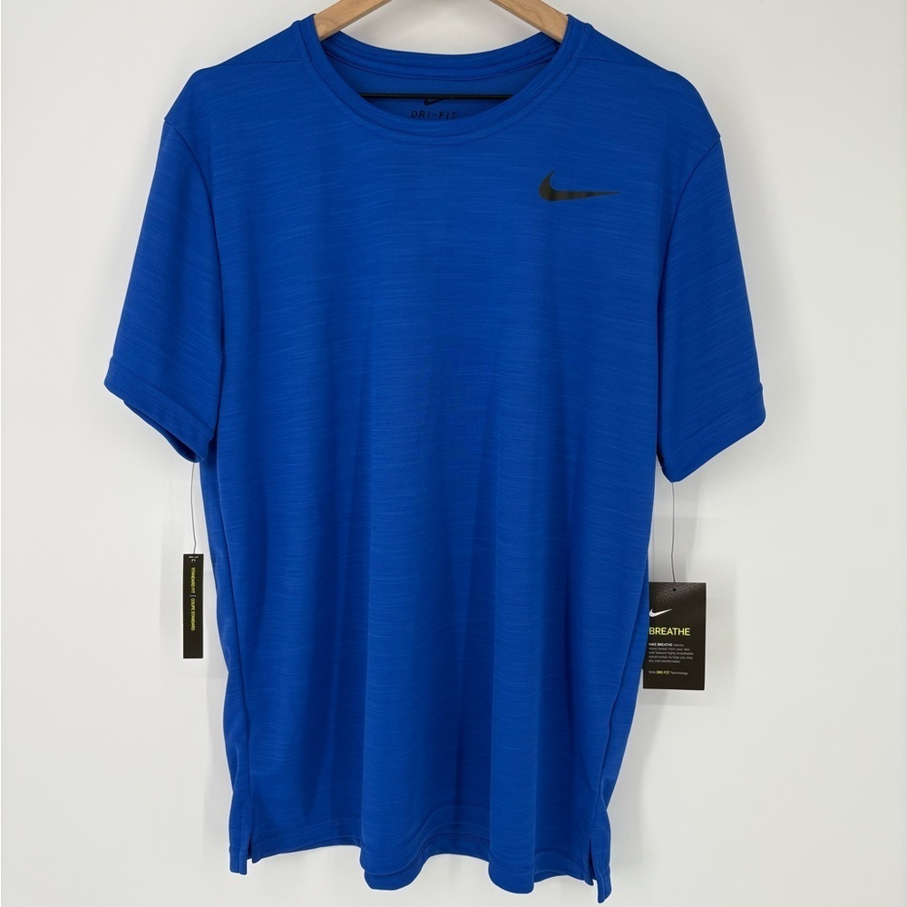 NIKE‎ DRI-FIT TRAINING BLUE T-SHIRT